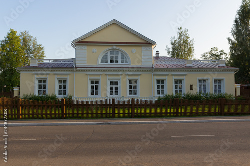 Tchaikovsky museum viewed from the street in Votkinsk, Russia