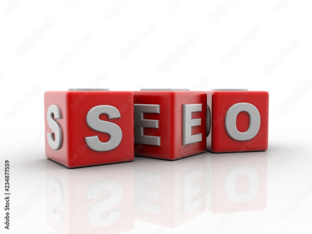 seo concept 3d illustration seo concept 3d illustration