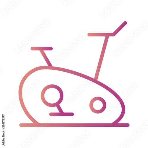 Exercise Bike Icon Vector Illustration