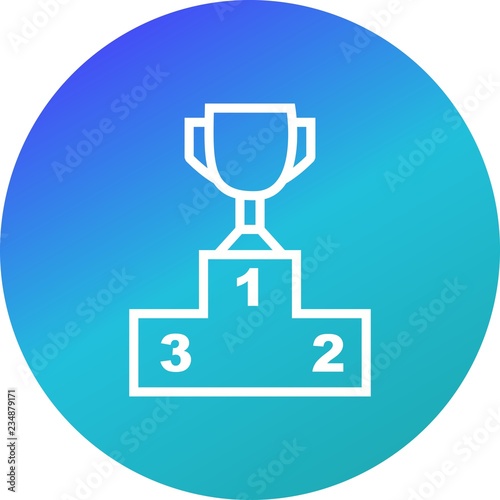 Podium Icon Vector Illustration