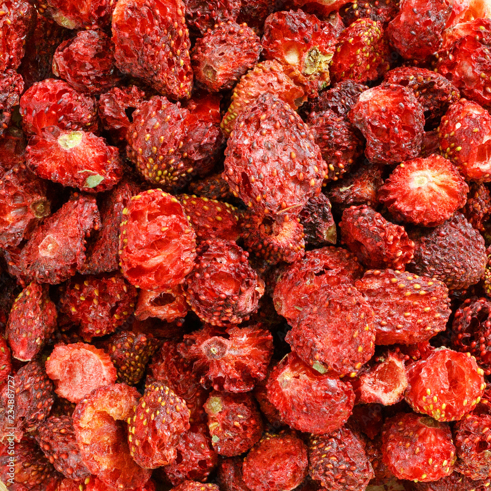 Dried berry top view Dried berry top view