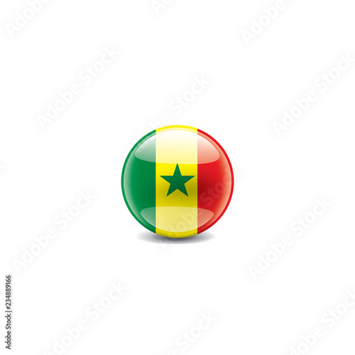 Senegal flag, vector illustration on a white background Free Download Senegal flag, vector illustration on a white background - GFXLoad