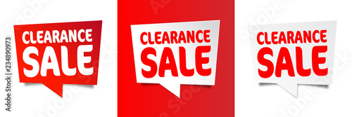 Clearance sale