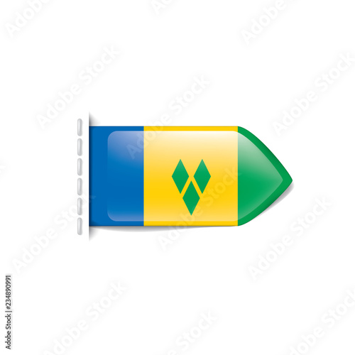 Free Download Saint Vincent and the Grenadines flag, vector illustration on a white background - GFXLoad