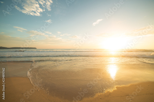 Golden hour on the beach
