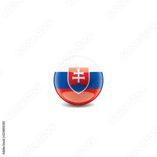 Slovakia flag, vector illustration on a white background Free Download Slovakia flag, vector illustration on a white background - GFXLoad