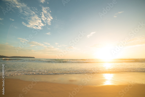 Golden hour on the beach © antonburkhan