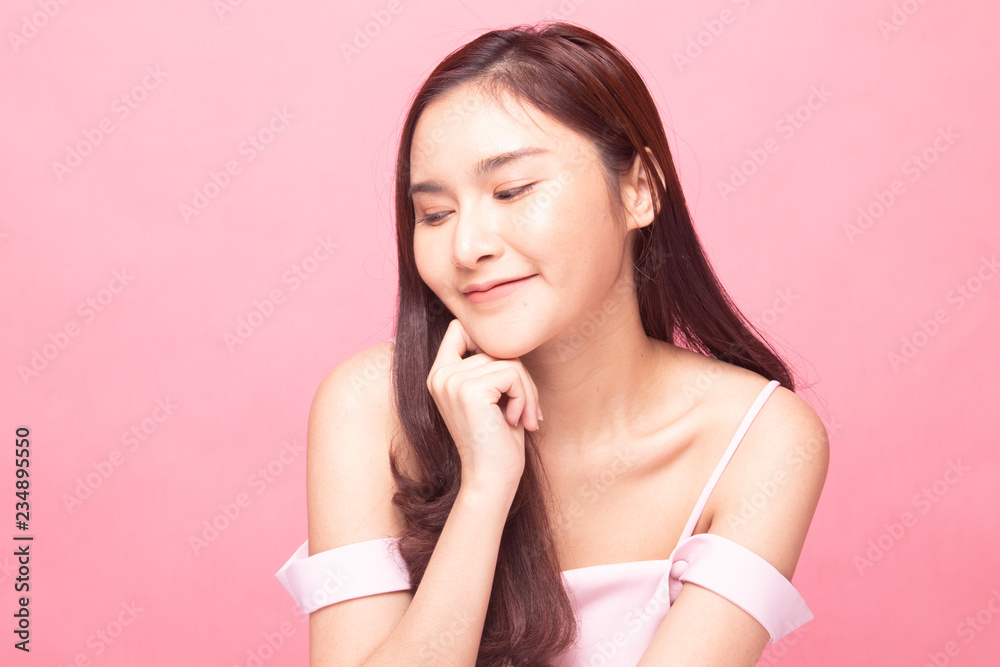 Portrait of beautiful young Asian woman. Portrait of beautiful young Asian woman.