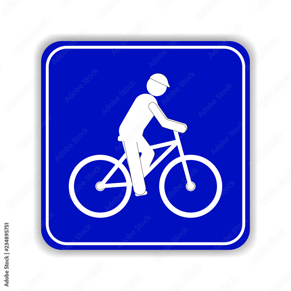 Obraz premium Bicycle sign vector