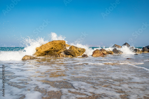 Formation Of Rocks With Wave Splashing
