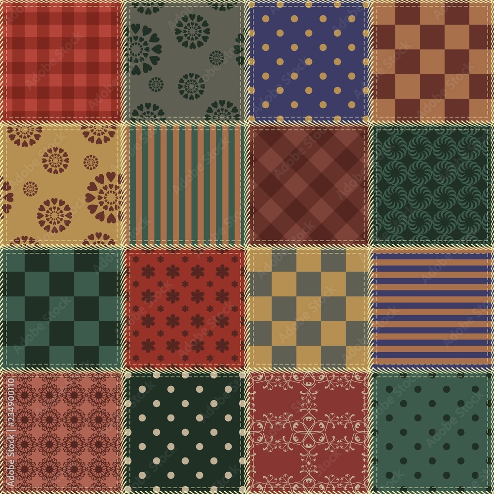 patchwork background with different patterns patchwork background with different patterns