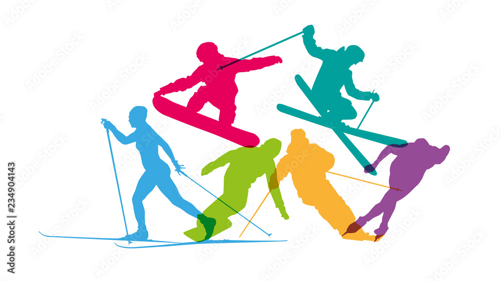 Obraz premium Sports d'hiver