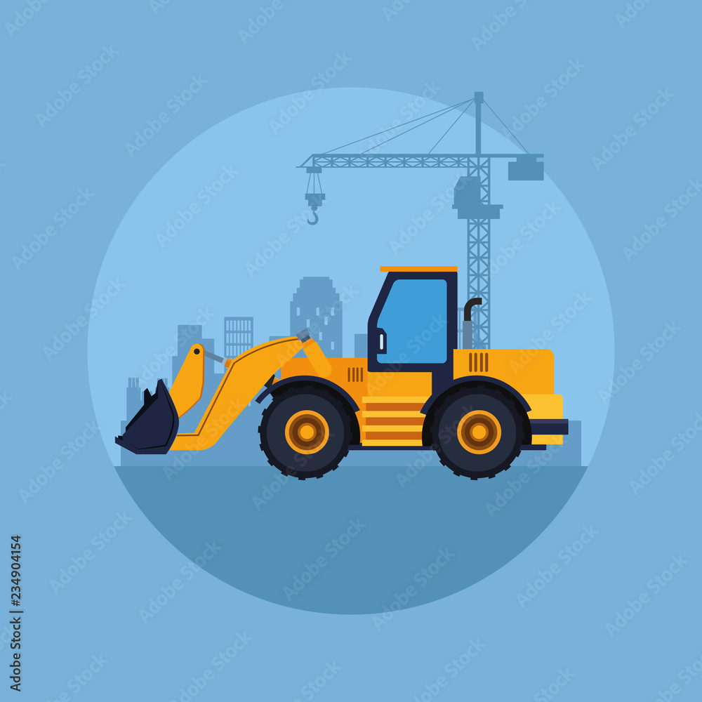 construction vehicle cartoon