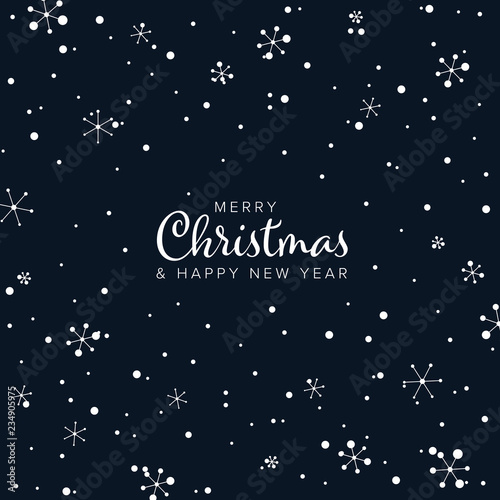 Minimalist Christmas flyer/card template
