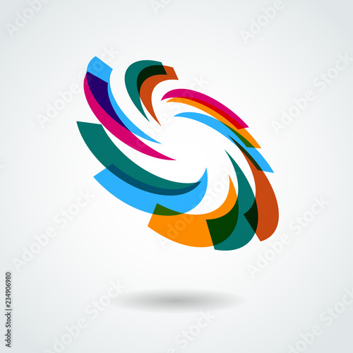 Design element. Vector circle illustration. Business logo.
