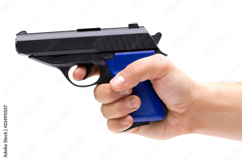 gun on the white background gun on the white background