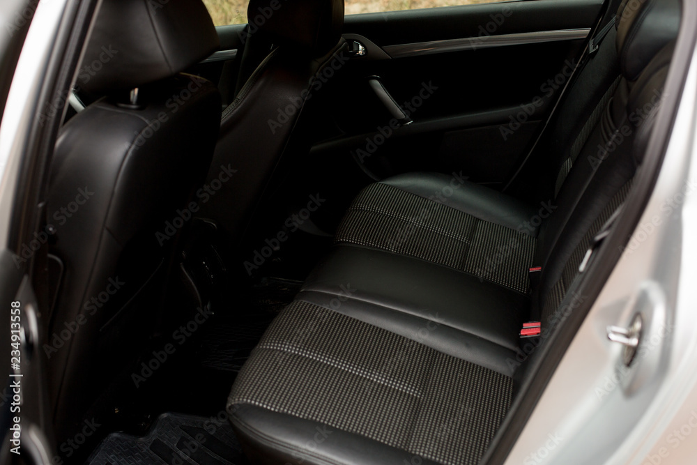 rear passenger seats in the vehicle