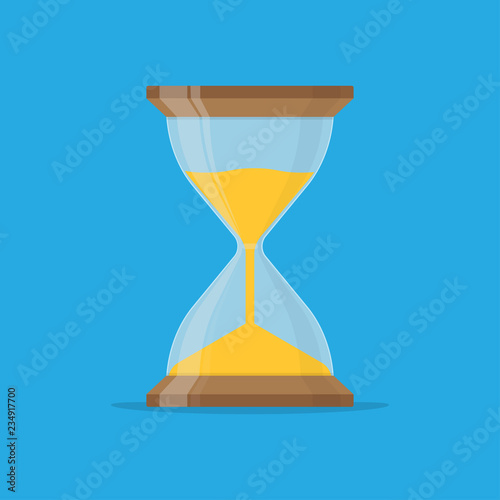 Hourglass icon. Sandglass device for measuring time