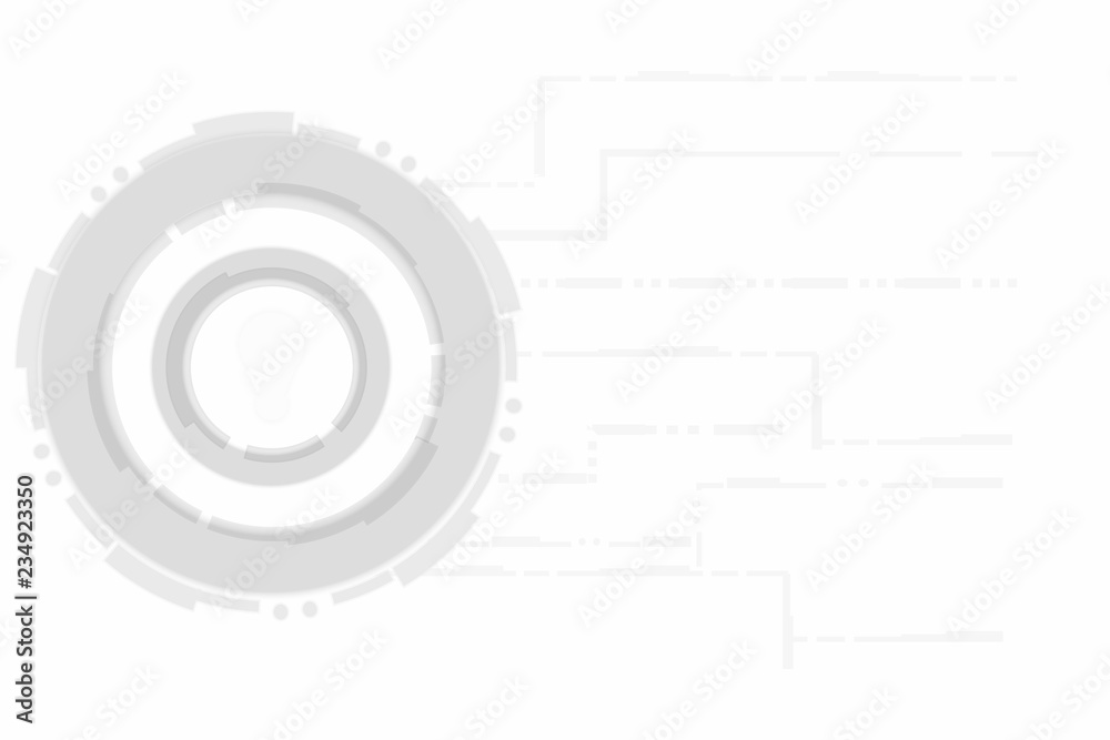 Hightech technology white concept background vector eps10