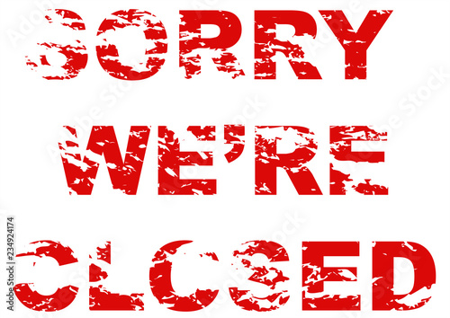Sorry we're closed