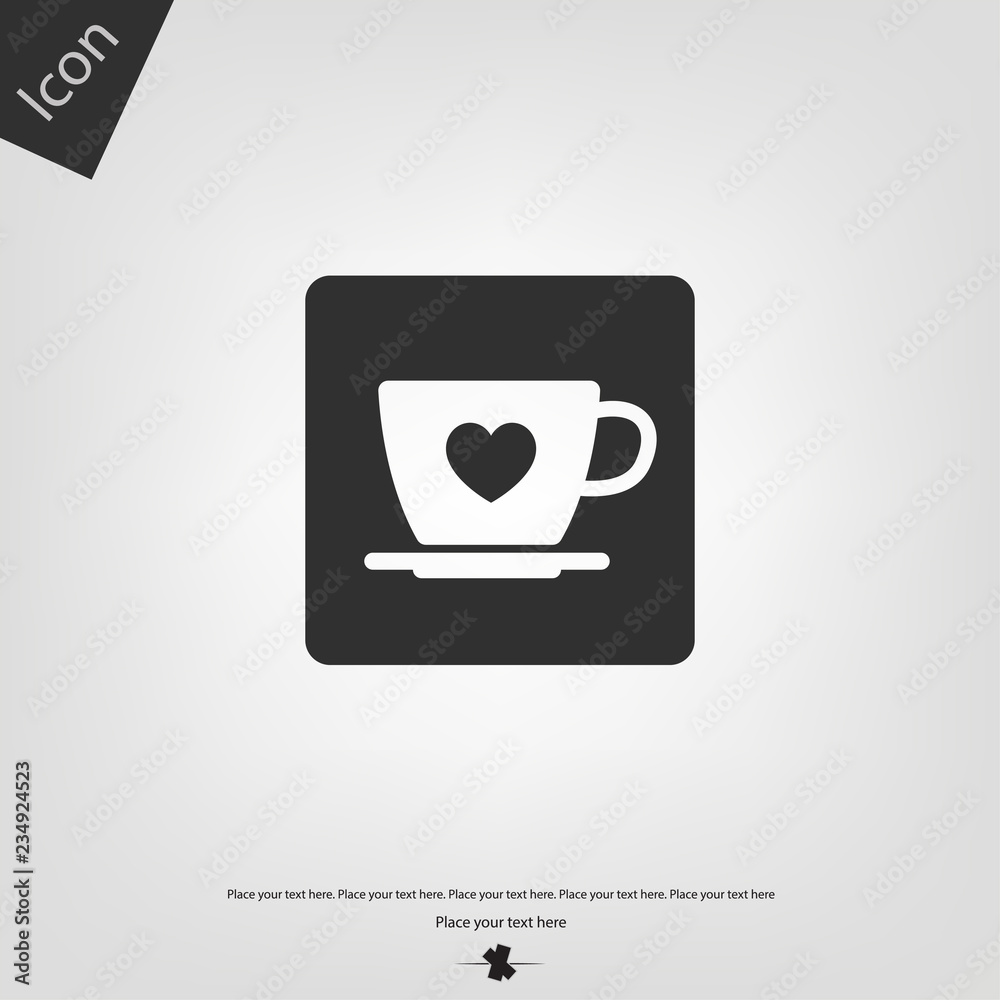 Cup with heart icon