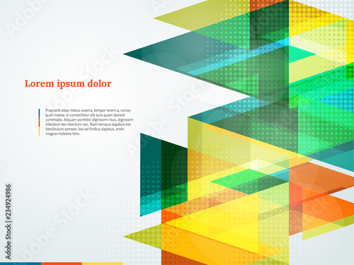Abstract geometric background of triangular polygons. Eps 10. Vector illustration.