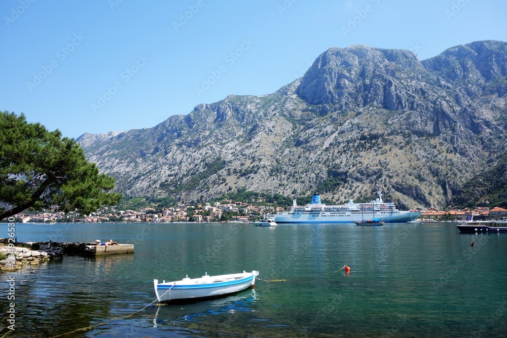 Boats in Bay of Kotor