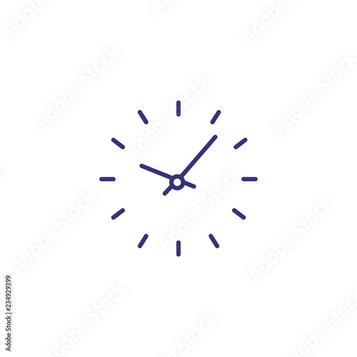 Clock line icon. Wall, office, timepiece. Time concept. Can be used for topics like daily routine, deadline, period