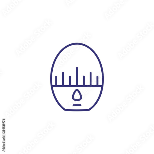 Kitchen timer line icon. Alarm, watch, clock. Time concept. Can be used for topics like cooking, countdown, household