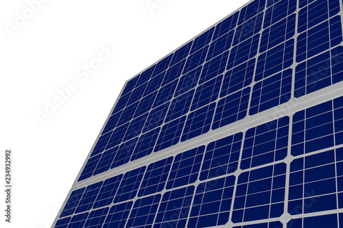 Wallpaper Mural Solar panel isolated on white background - industrial illustration, 3D illustration Torontodigital.ca