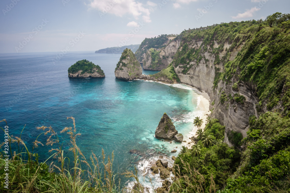 Naklejka premium Steilküste auf Nusa Penida