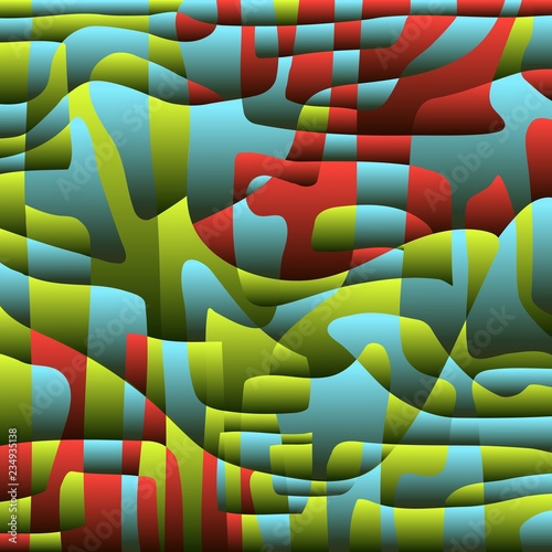 Vector contrasting background of models of different shapes.