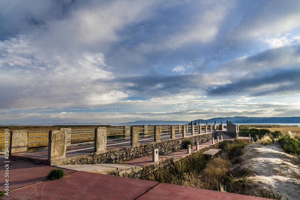 Pier on the shore of lake Titicaca Pier on the shore of lake Titicaca