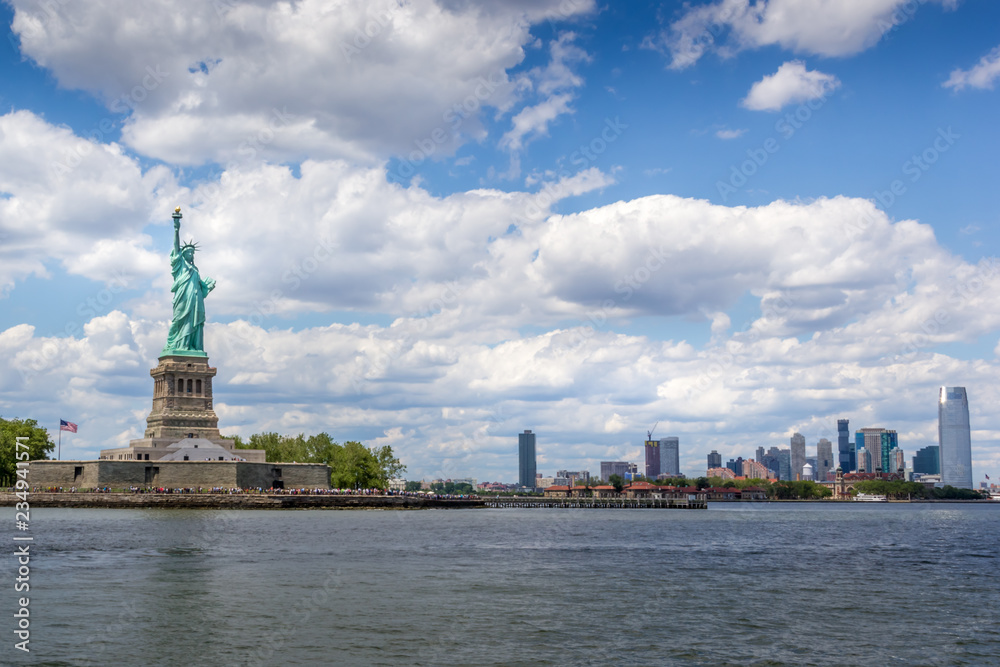 Statue Of Liberty with New Jersey Statue Of Liberty with New Jersey