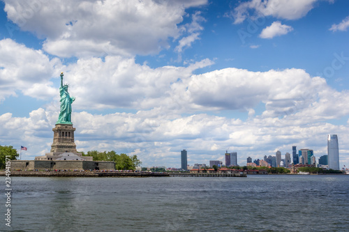 Statue Of Liberty with New Jersey