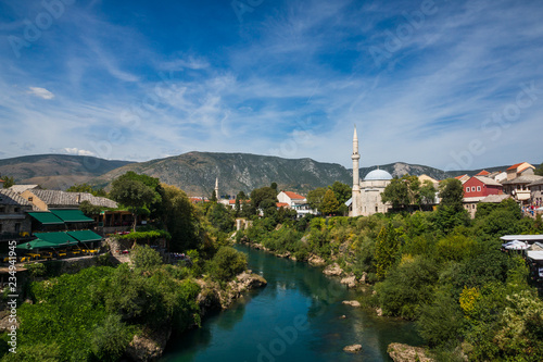 Koski Mehmed pasa Mosque in Mostar city in Bosnia and Hercegovina © Artur Bociarski