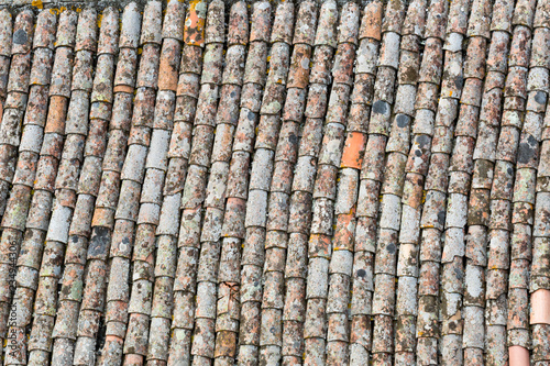old tile roof