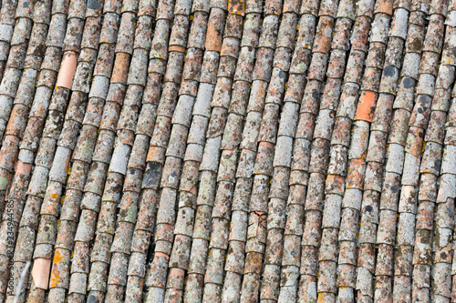 old tile roof