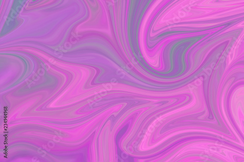 Liquify Abstract Pattern With Pink  Violet  Coral And Azure Graphics Color Art Form. Digital Background With Liquifying Flow.