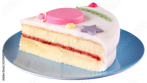 SLICE OF PARTY CAKE CUT OUT