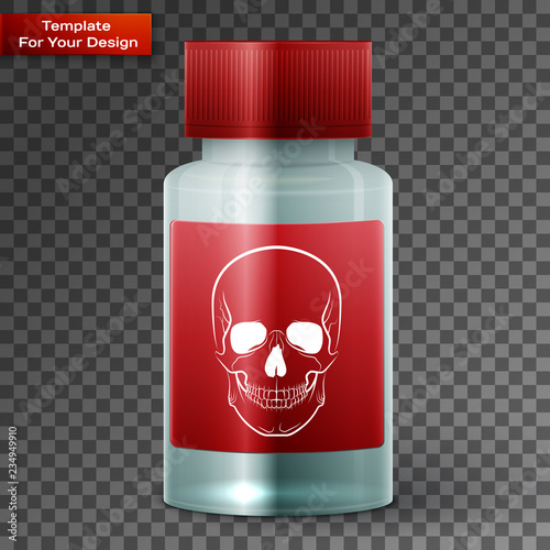 Medicine bottle with poisonous liquid