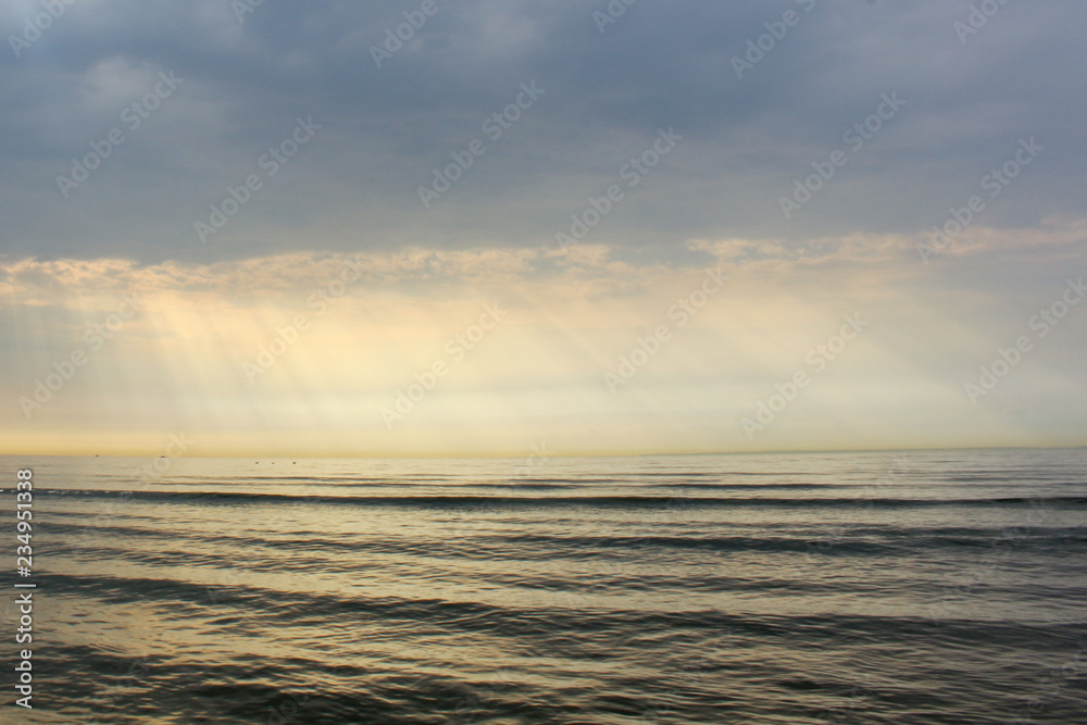 Sunset over the sea Sunset over the sea