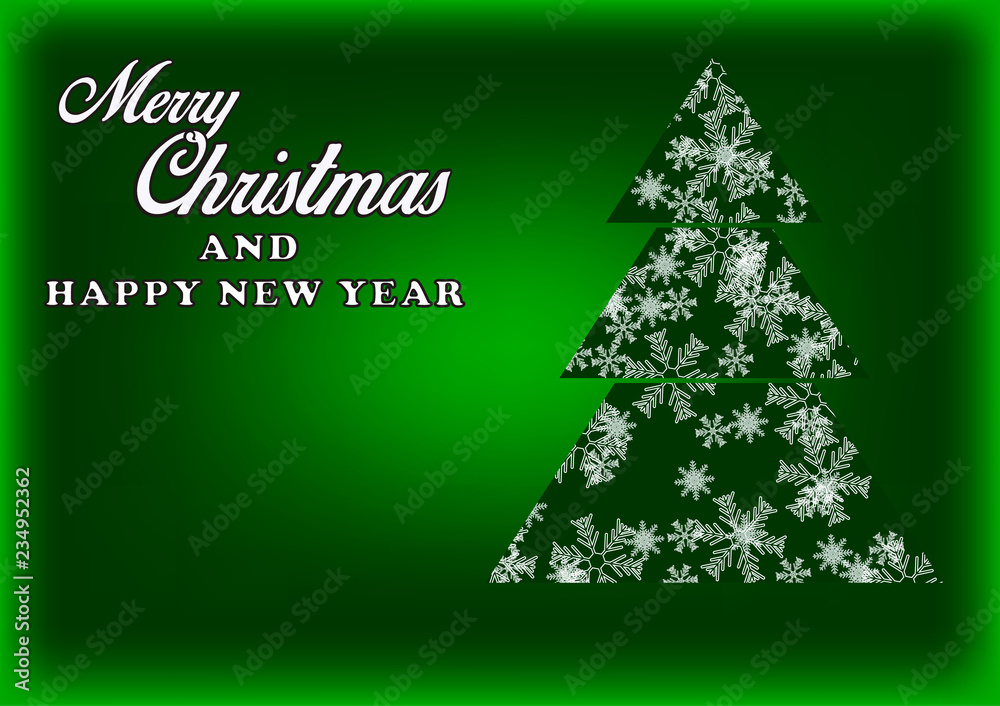 Merry Christmas and a Happy New Year. Christmas cards. Simple design. Merry Christmas and a Happy New Year. Christmas cards. Simple design.