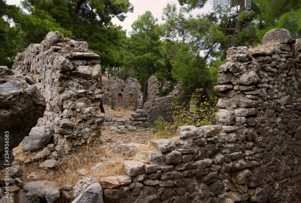 In der antiken Stadt Lyrbe, Seleukia, Antalya Province, Türkei