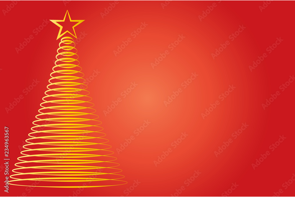 Pino de navidad formado por círculos.