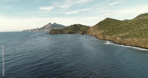 Beautiful unspoiled coast in Cape Gata in Almeria Spain