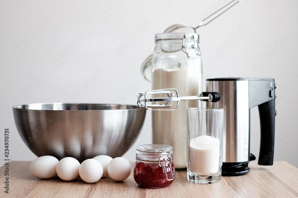 Ingredients for Jam Roll Ingredients for Jam Roll