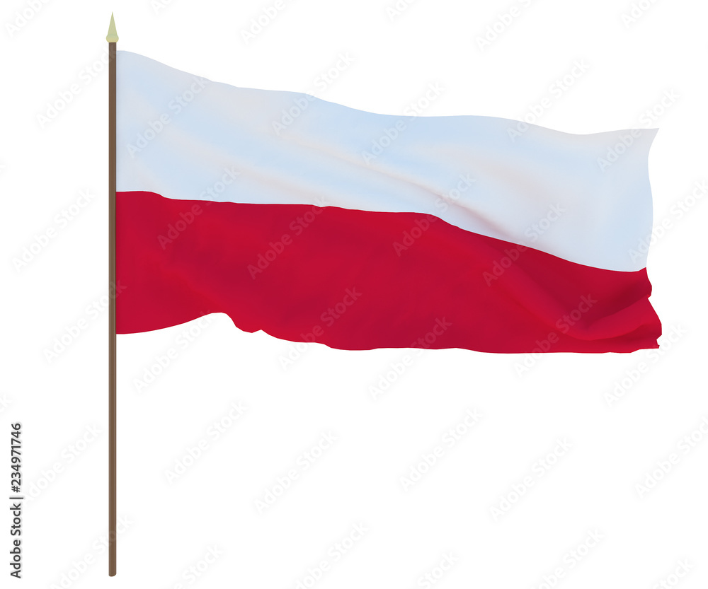 National Flag of Poland. Background for editors and designers. National holiday National Flag of Poland. Background for editors and designers. National holiday