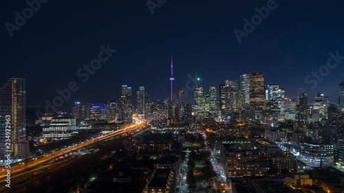 Wallpaper Mural Downtown Toronto Night City Skyline Torontodigital.ca