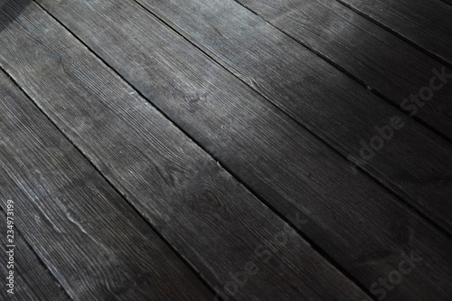 Black wood floor texture, hardwood